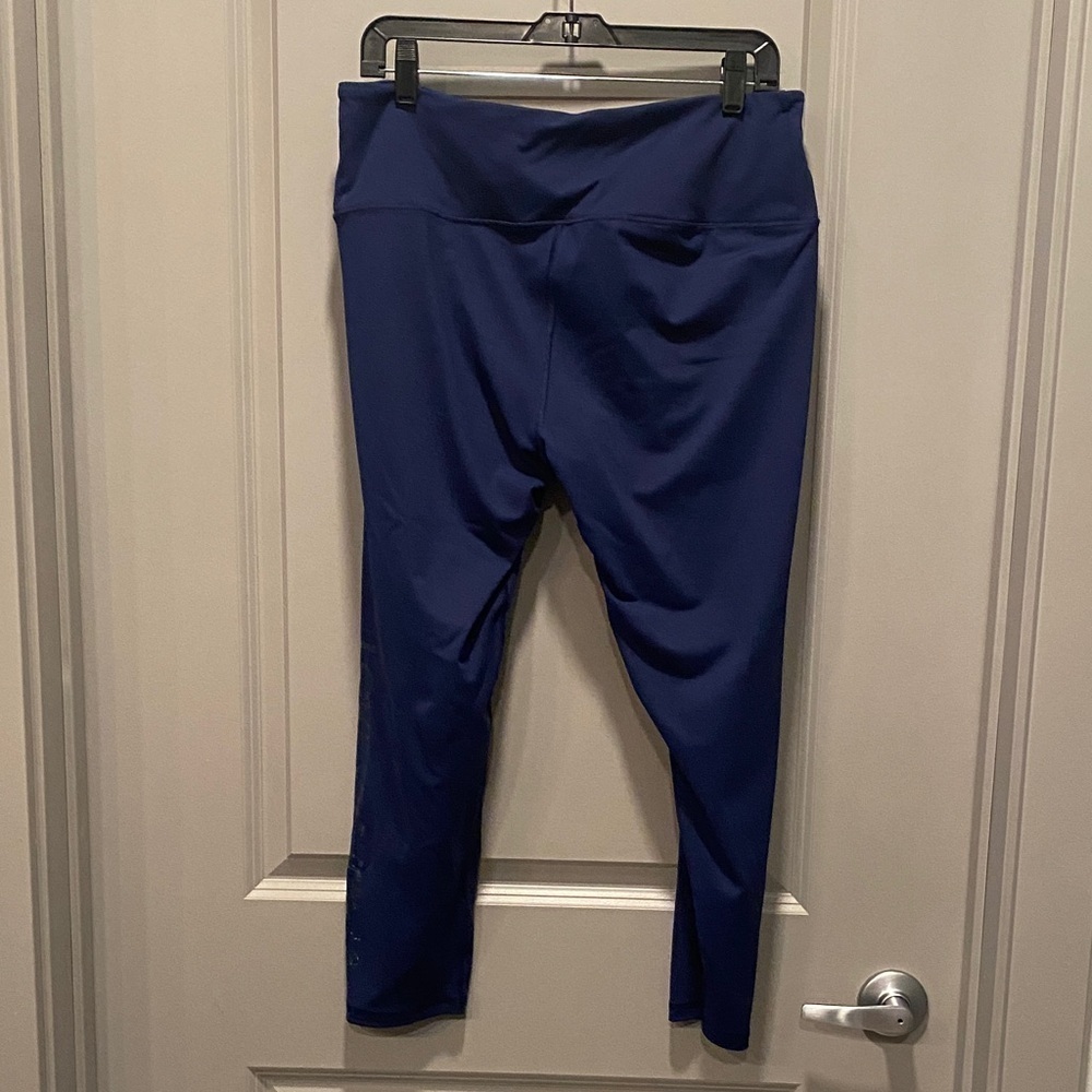 VS Sport Knockout Leggings Royal Blue High Waist Gym Workout Pants XL - Picture 4 of 7